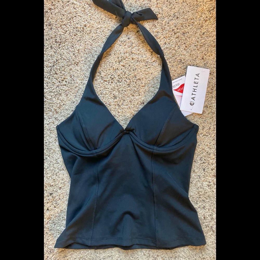 NWT-Athleta Sculpted Halter Tankini, 34B/C